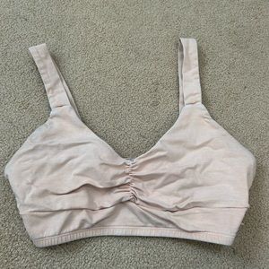 Peach sports bra